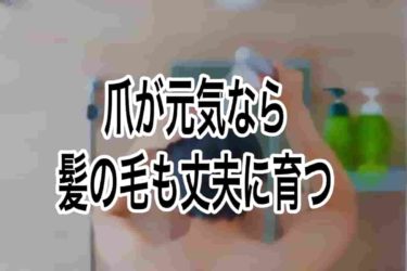 爪が元気なら髪の毛も丈夫に育つ